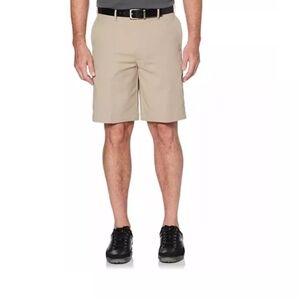 Grand Slam Golf Flat Front Athletic Short Activewear Comfort Khaki Men 36